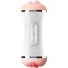 ARMONY - MASTURBATEUR DOUBLE VIBRATEUR VAGIN ET BOUCHE BLANC