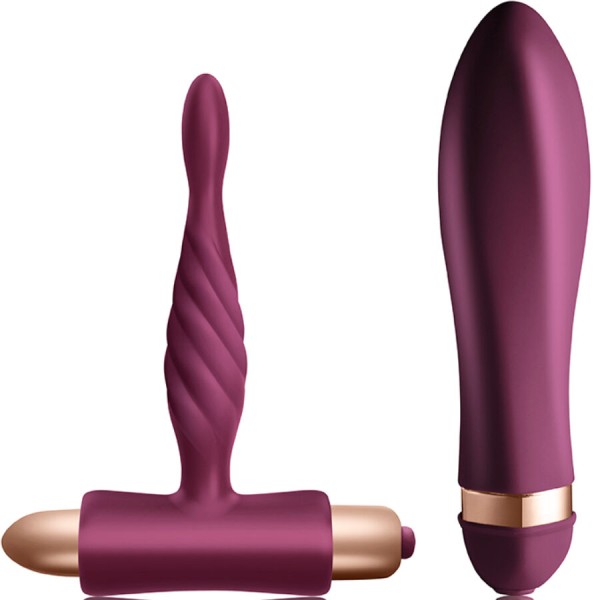 CLIMAXIMUM - KIT VIBRADOR TORCIDO DARE + PLUG ANAL INICIANTE