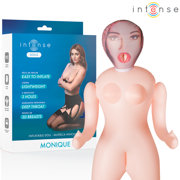 INTENSE DOLLS - POUPÉE GONFLABLE MONIQUE À TROIS ORIFICES