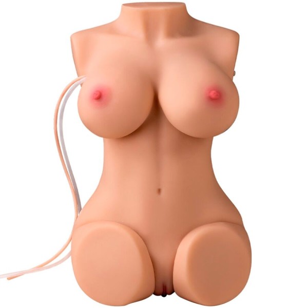 XISE - TORSO DE SUCÇÃO FEMININO WENDY COM VIBRAÇÃO E CONTROLE REMOTO 6 KG