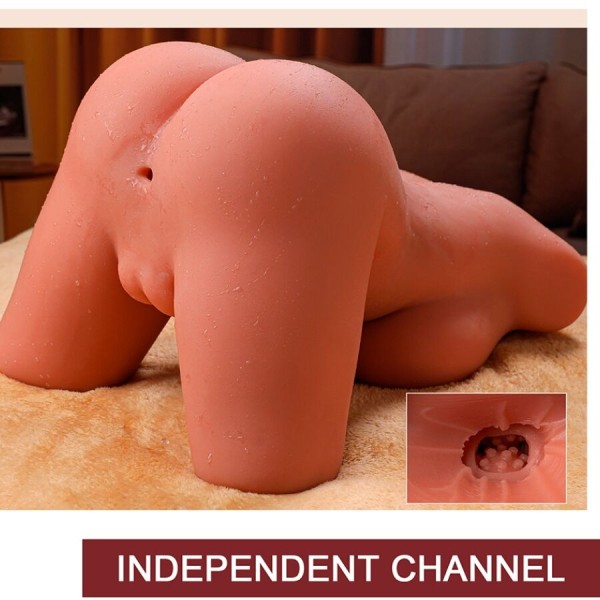 XISE - MIAH LADY BOY TORSO FEMININO COM VIBRAÇÃO E EMPURRO DILDO 55 CM