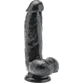 GET REAL - DILDO 12 CM COM BOLAS PRETAS