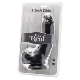 CAI NA REAL - DILDO 20,5 CM COM BOLAS PRETAS