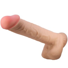 BONITO AMOR - SÉRIE SLIDING SKIN DILDO REALÍSTICO COM VENTOSA DESLIZANTE PELE CARNE 26 CM