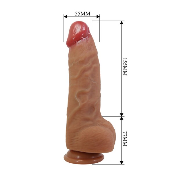 BONITO AMOR - DILDO REALÍSTICO NAJM COM VENTOSA 23,2 CM -Ø- 5,5 CM