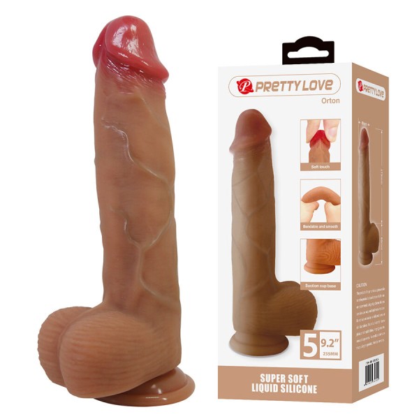 BONITO AMOR - DILDO REALÍSTICO ORTON COM VENTOSA 23,5 CM -Ø- 4,9 CM