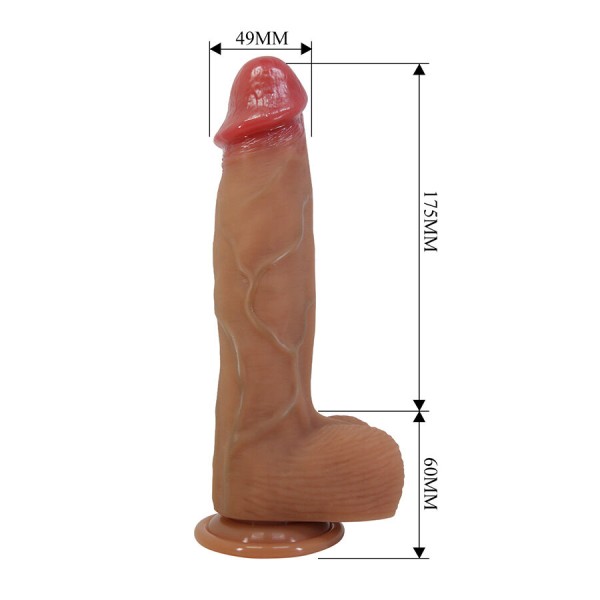 BONITO AMOR - DILDO REALÍSTICO ORTON COM VENTOSA 23,5 CM -Ø- 4,9 CM