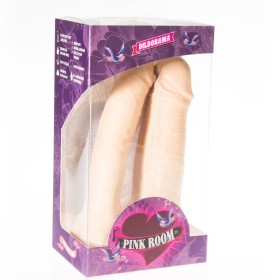 QUARTO ROSA - DILDO ARTHUS DUPLO REALÍSTICO DE CARNE 17CM/15,5CM