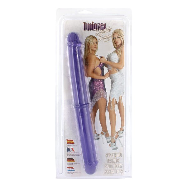 SEVEN CREATIONS - DOUBLE PÉNIS 30 CM VIOLET