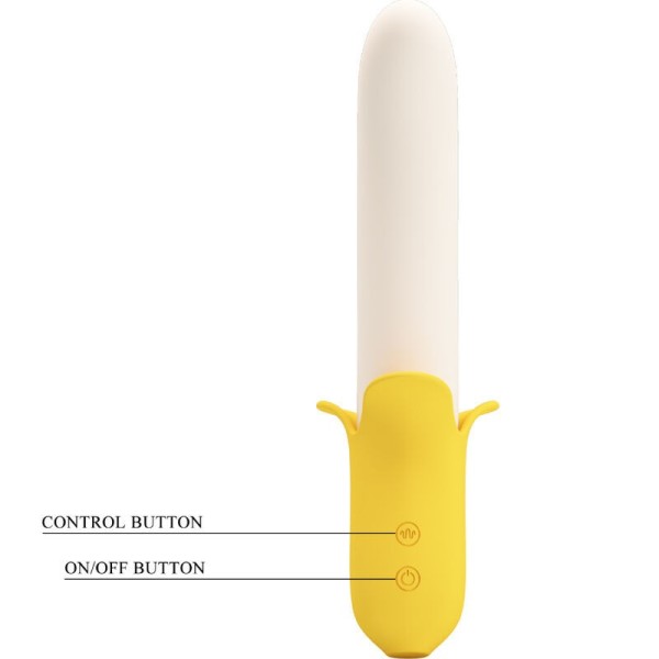 PRETTY LOVE - BANANA GEEK SUPER POWER 7 VIBRATIONS UP&DOWN SILICONE NOIR PRETTY LOVE