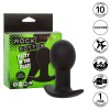 CALEXOTICS - ROCK BOTTOM ANAL PLUG 10 VIBRAÇÕES SILICONE PRETO