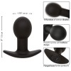 CALEXOTICS - ROCK BOTTOM ANAL PLUG 10 VIBRAÇÕES SILICONE PRETO
