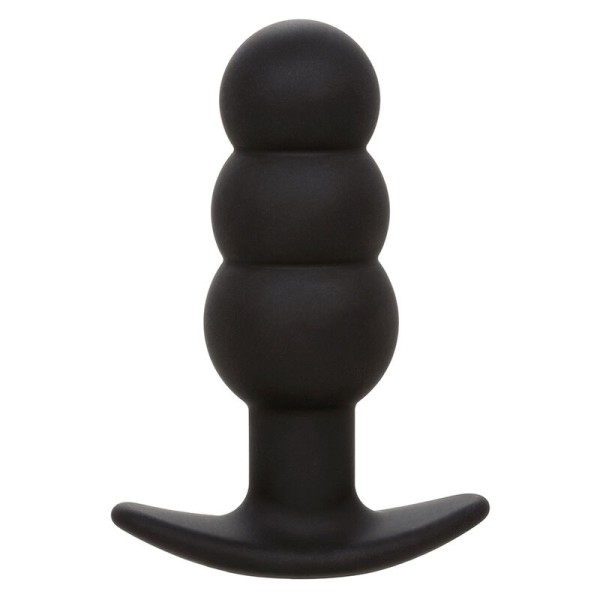 CALEXOTICS - ROCK BOTTOM BEADED ANAL PLUG 10 VIBRAÇÕES SILICONE PRETO