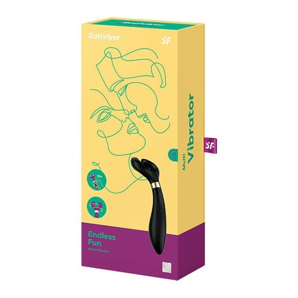 SATISFYER - ENDLESS FUN MULTI VIBRATEUR 3 NOIR SATISFYER PARTNER