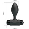 PRETTY LOVE - VIBRA BUTT 10 VIBRATIONS PLUG ANAL NOIR