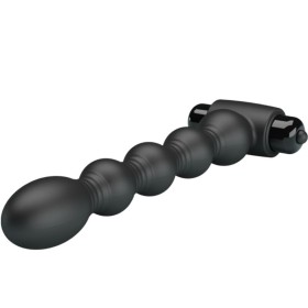 BONITO AMOR - PLUG ANAL DE SILICONE LYNN 10 VIBRAÇÕES PRETO