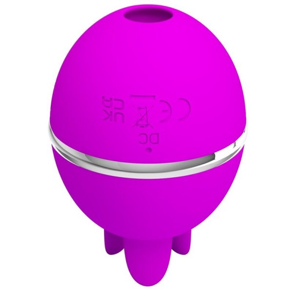 PRETTY LOVE - VIBRATEUR ROND EN SILICONE GEMINI BALL VIOLET PRETTY LOVE FLIRTATION