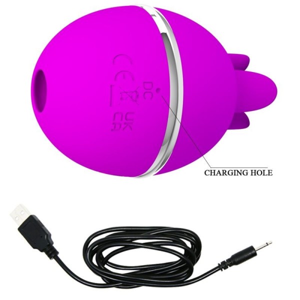 PRETTY LOVE - VIBRATEUR ROND EN SILICONE GEMINI BALL VIOLET PRETTY LOVE FLIRTATION