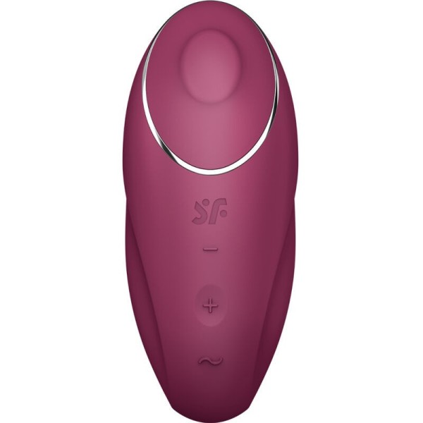 SATISFYER - TAP & CLIMAX 1 VIBRATEUR LAY-ON ROUGE SATISFYER LAYONS