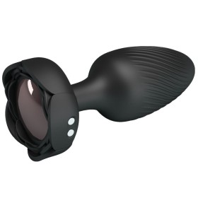 BONITO AMOR - PLUG ANAL OSBORN COM LUZ LED PRETO 9,8 CM