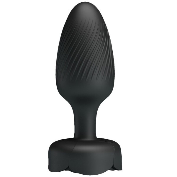 PRETTY LOVE - OSBORN PLUG ANAL AVEC LUMIÈRE LED NOIR 9,8 CM