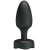 PRETTY LOVE - OSBORN PLUG ANAL AVEC LUMIÈRE LED NOIR 9,8 CM