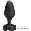 PRETTY LOVE - OSBORN PLUG ANAL AVEC LUMIÈRE LED NOIR 9,8 CM