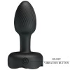 PRETTY LOVE - PLUG ANAL OLMAN AVEC LUMIÈRE LED NOIR 8,8 CM