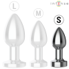 INTENSE - PLUG ANAL 10 VIBRATIONS MÉTAL AVEC TÉLÉCOMMANDE S