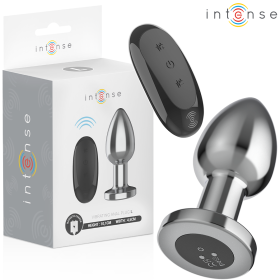INTENSE - PLUG ANAL 10 VIBRATIONS MÉTAL AVEC TÉLÉCOMMANDE L