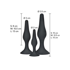 TOYJOY - Plug anal CURVY COMPANIONS 3 pièces Noir