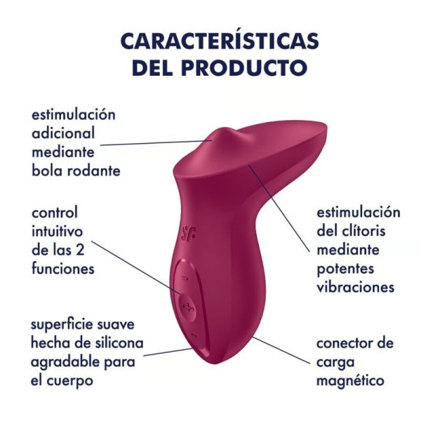 SATISFYER - VIBRADOR EXCITERRR PARA COLOCAR NO CLITÓRIS FÚCSIA VIBRADOR SATISFYER