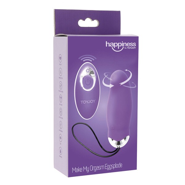 TOYJOY - HAPPINESS MY ORGASM EGGSPLODE VIOLET VIBRADOR CONTROLE REMOTO