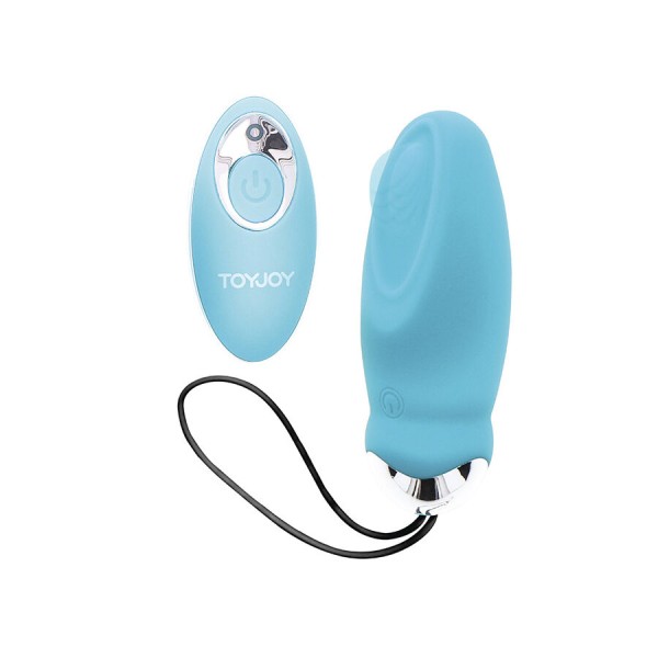 TOYJOY - HAPPINESS IM SO EGGCITED VIBRATEUR TÉLÉCOMMANDE BLEU