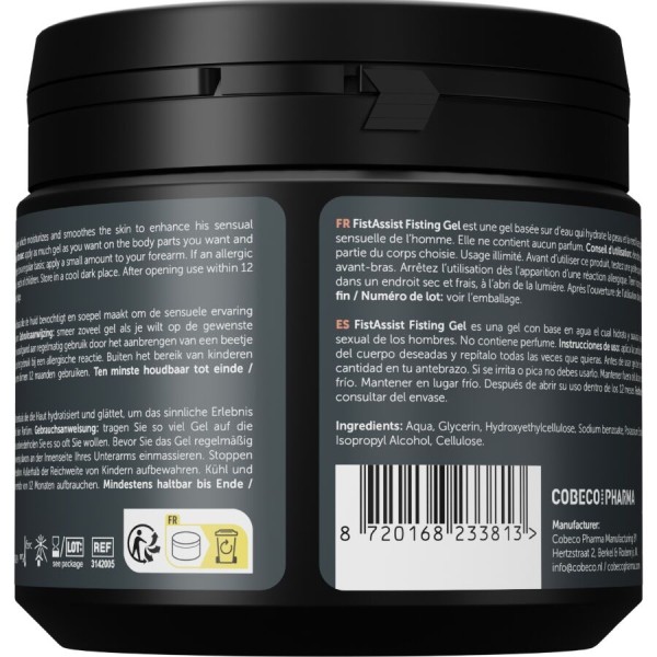 COBECO - FIST ASSIST GEL DE FISTING EXTRA-ÉPAIS À BASE D'EAU 500 ML