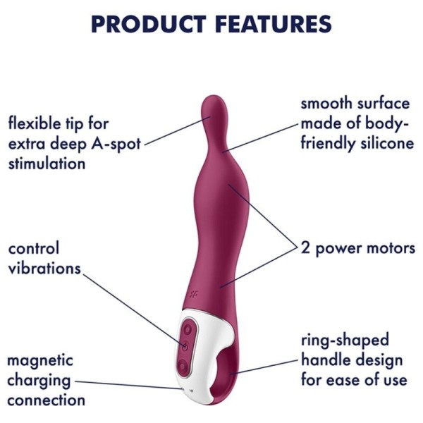 SATISFYER - VIBRATEUR AMAZING 1 ASPOT BAIE SATISFYER VIBRATOR