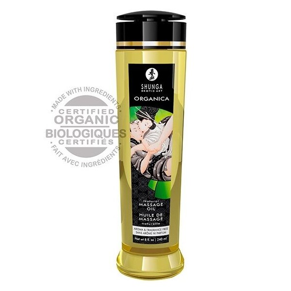 SHUNGA - HUILE DE MASSAGE NATURELLE BIO 240 ML
