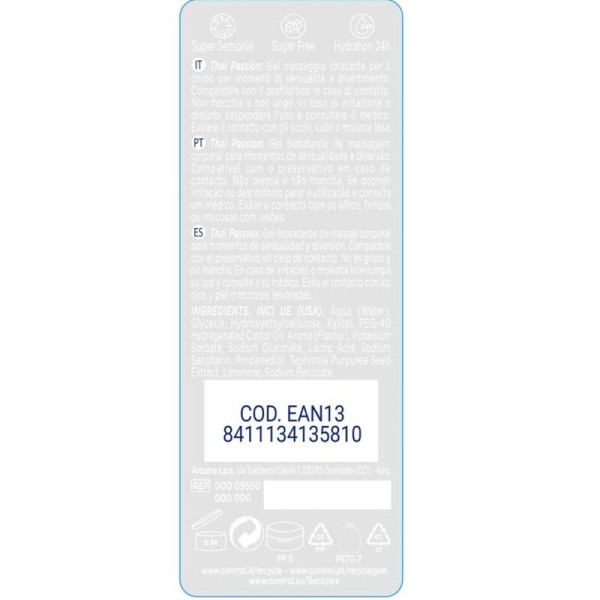 CONTROL - MASSAGEM 2 EM 1 & PRAZER TAILANDÊS PAIXÃO 200 ML