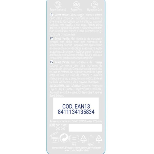 CONTROL - MASSAGEM 2 EM 1 E PRAZER SUAVE DE MADAGASCAR 200 ML