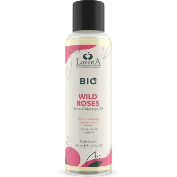 INTIMATELINE LUXURIA - ÓLEO DE MASSAGEM ROSAS SELVAGENS ORGÂNICO 100 ML