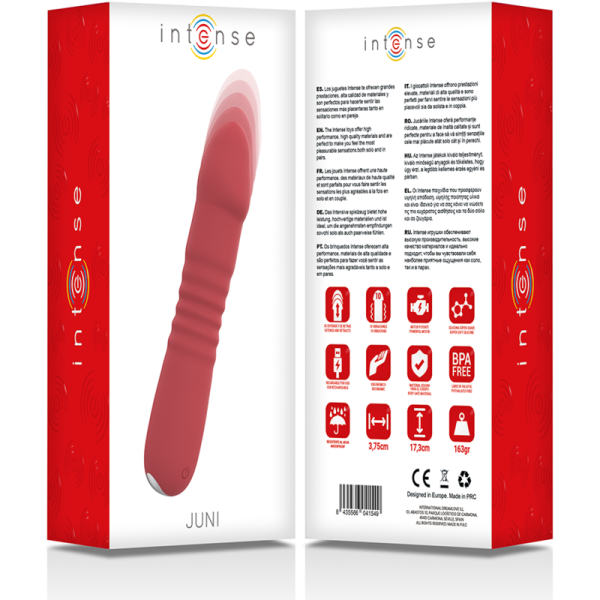 INTENSE - JUNI UP & DOWN 10 VIBRATIONS ROUGES INTENSE FUN