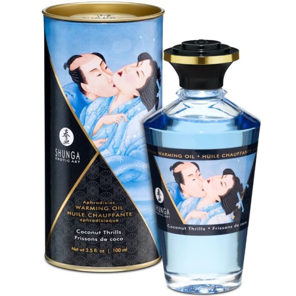 SHUNGA - ÓLEO DE MASSAGEM EFEITO CALOR SABOR COCO 100 ML