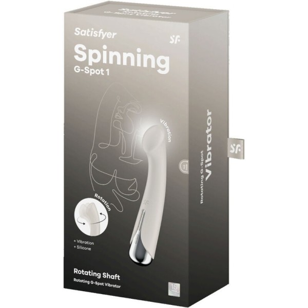 SATISFYER - SPINNING G-SPORT 1 VIBRATEUR ROTATOR BEIGE SATISFYER VIBRATOR