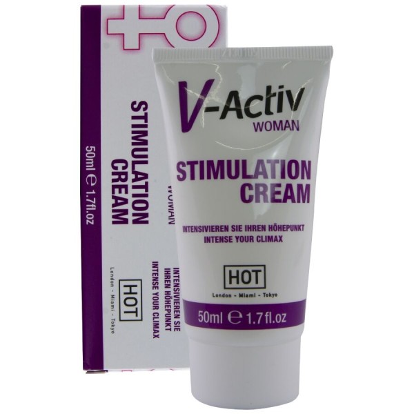 HOT - CRÈME STIMULANTE V-ACTIV POUR FEMMES 50 ML