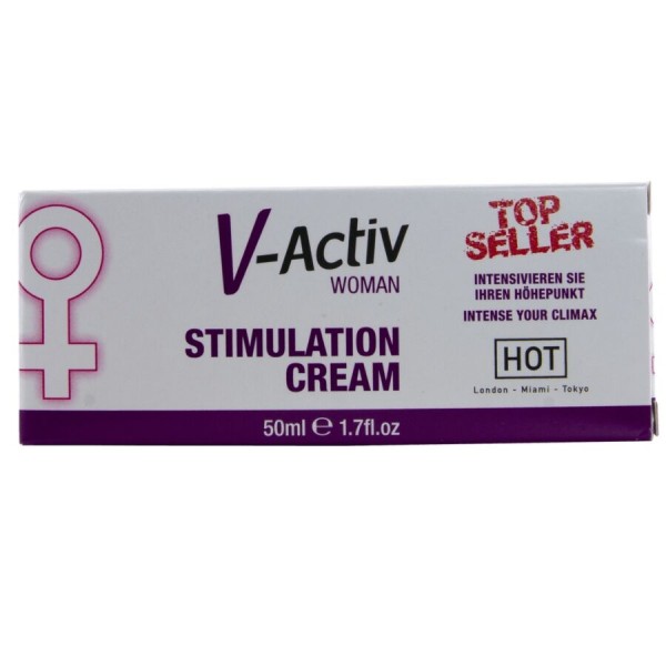 HOT - CRÈME STIMULANTE V-ACTIV POUR FEMMES 50 ML