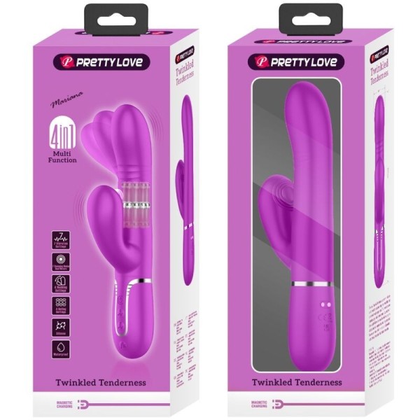 PRETTY LOVE - VIBRATEUR MULTIFONCTION G-SPOT FUCHSIA PRETTY LOVE FLIRTATION