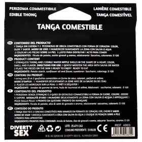 HOTFLOWERS - TANGA DE WAFER PARA MENINA E 2 ALMOFADAS DE MATERIAIS SABOR MORANGO /es/pt/en/fr/it/