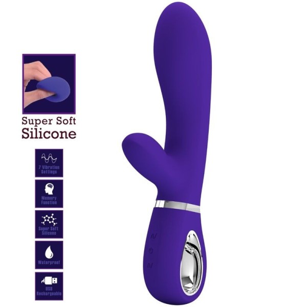 PRETTY LOVE - VIBRATEUR MULTIFONCTION G-SPOT THOMAS VIOLET PRETTY LOVE FLIRTATION