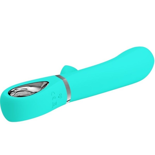PRETTY LOVE - VIBRATEUR MULTIFONCTION G-SPOT THOMAS VERT AQUA PRETTY LOVE FLIRTATION