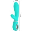 PRETTY LOVE - VIBRATEUR MULTIFONCTION G-SPOT THOMAS VERT AQUA PRETTY LOVE FLIRTATION